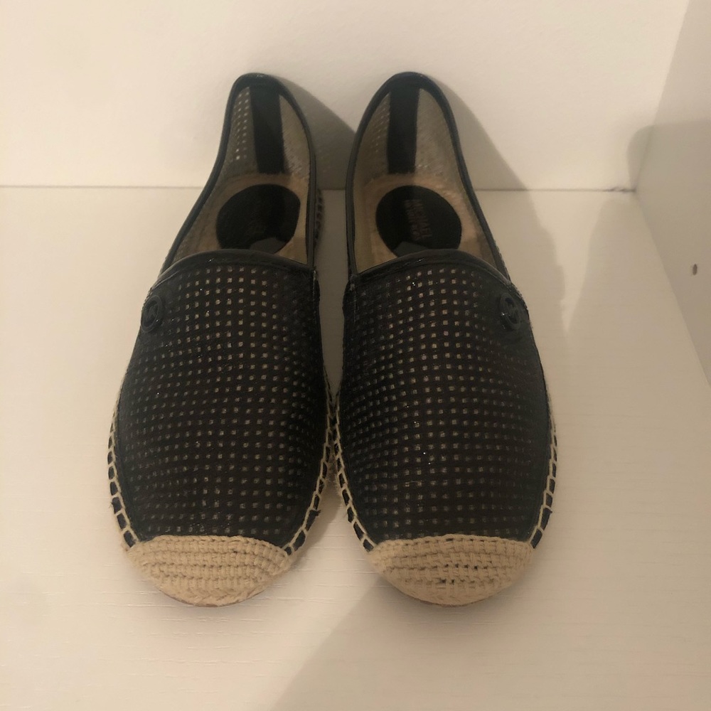 MICHAEL Michael Kors,black glittery espadrilles